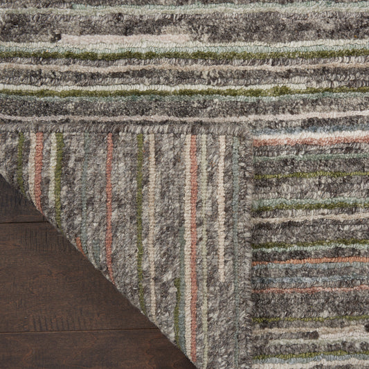 Nourison Home Plateau Grey Green Contemporary