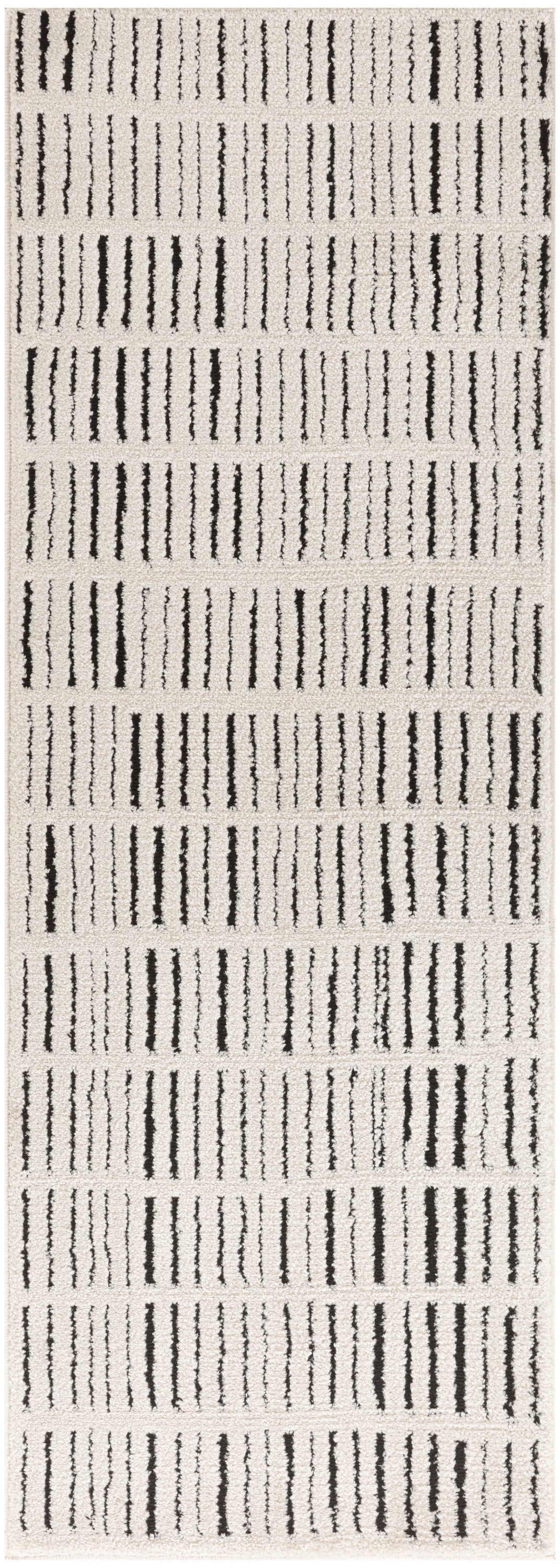 Nourison Home Modern Comfort MNC03 Ivory Black Contemporary Power-loomed Rug