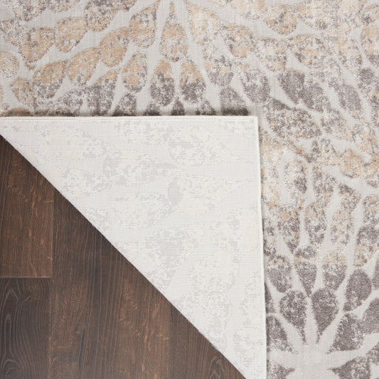 Nourison Home Silky Textures Ivory Beige Contemporary