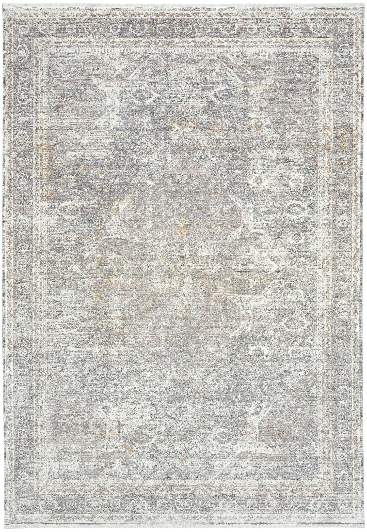 Nourison Home Starry Nights STN03 Silver Cream Traditional Loom-woven Rug