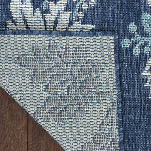 Nourison Home Garden Oasis Navy Contemporary