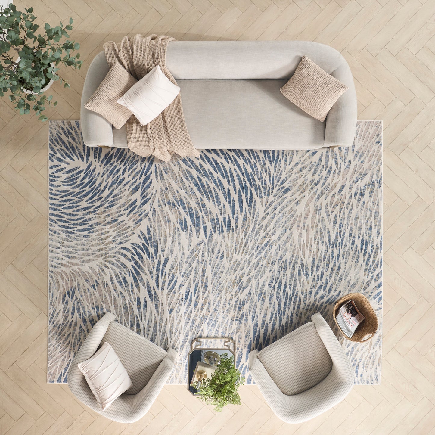 Nourison Home Exhale Multicolor Contemporary