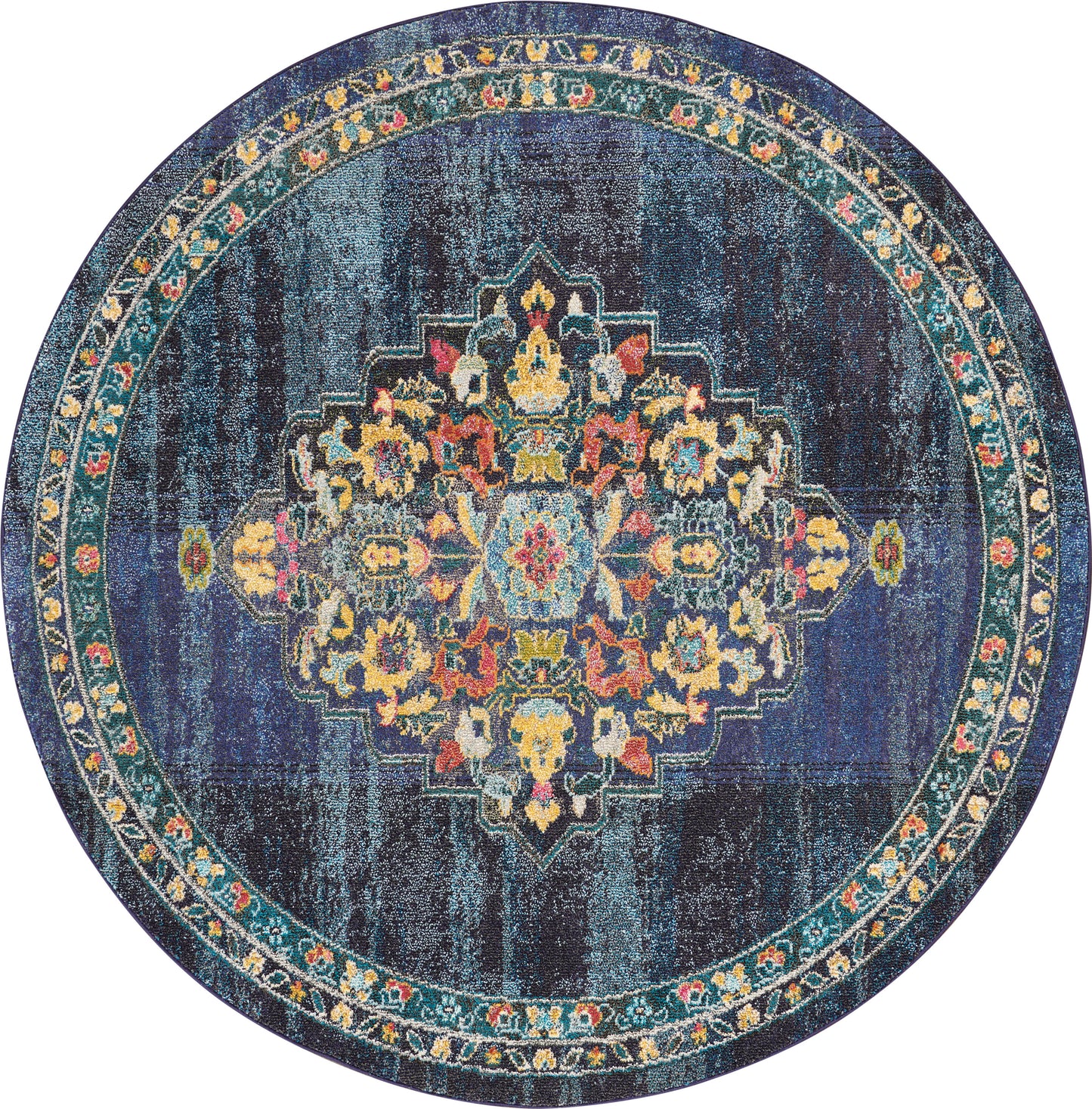 Nourison Home Passionate PST01 Navy Traditional Power-loomed Rug