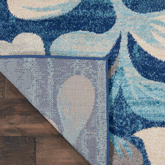 Nourison Home Tranquil Navy Contemporary