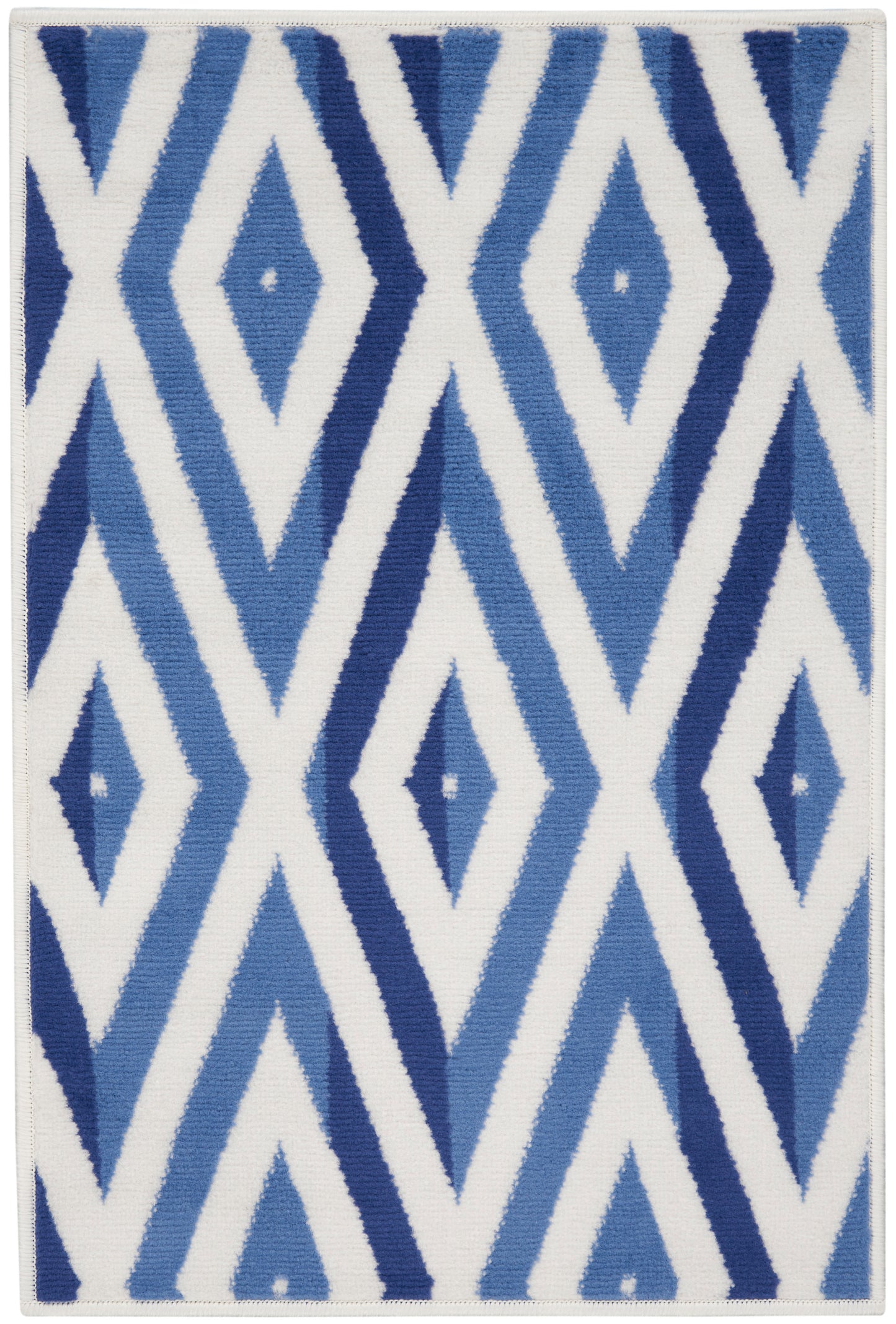 Nourison Home Whimsicle WHS04 Ivory Blue Contemporary Power-loomed Rug