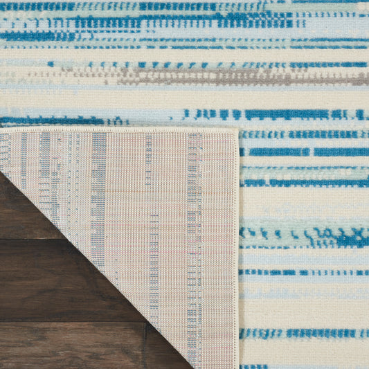 Nourison Home Jubilant Blue Contemporary