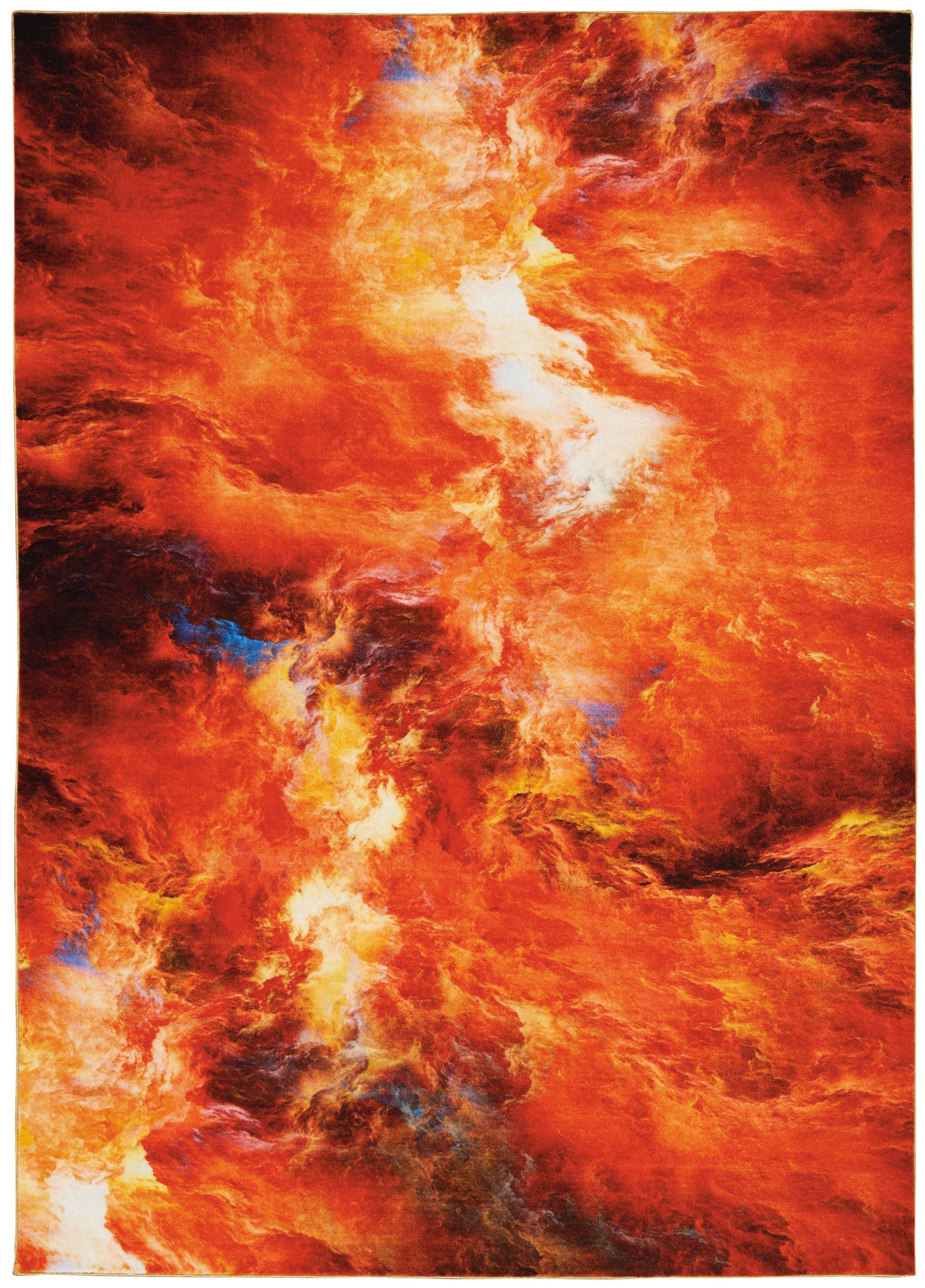 Nourison Home Le Reve LER05 Red Flame Contemporary Tufted Rug