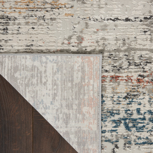 Nourison Home Rustic Textures Light Grey Multi Contemporary