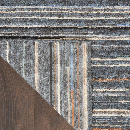 Nourison Home Plateau Blue Contemporary