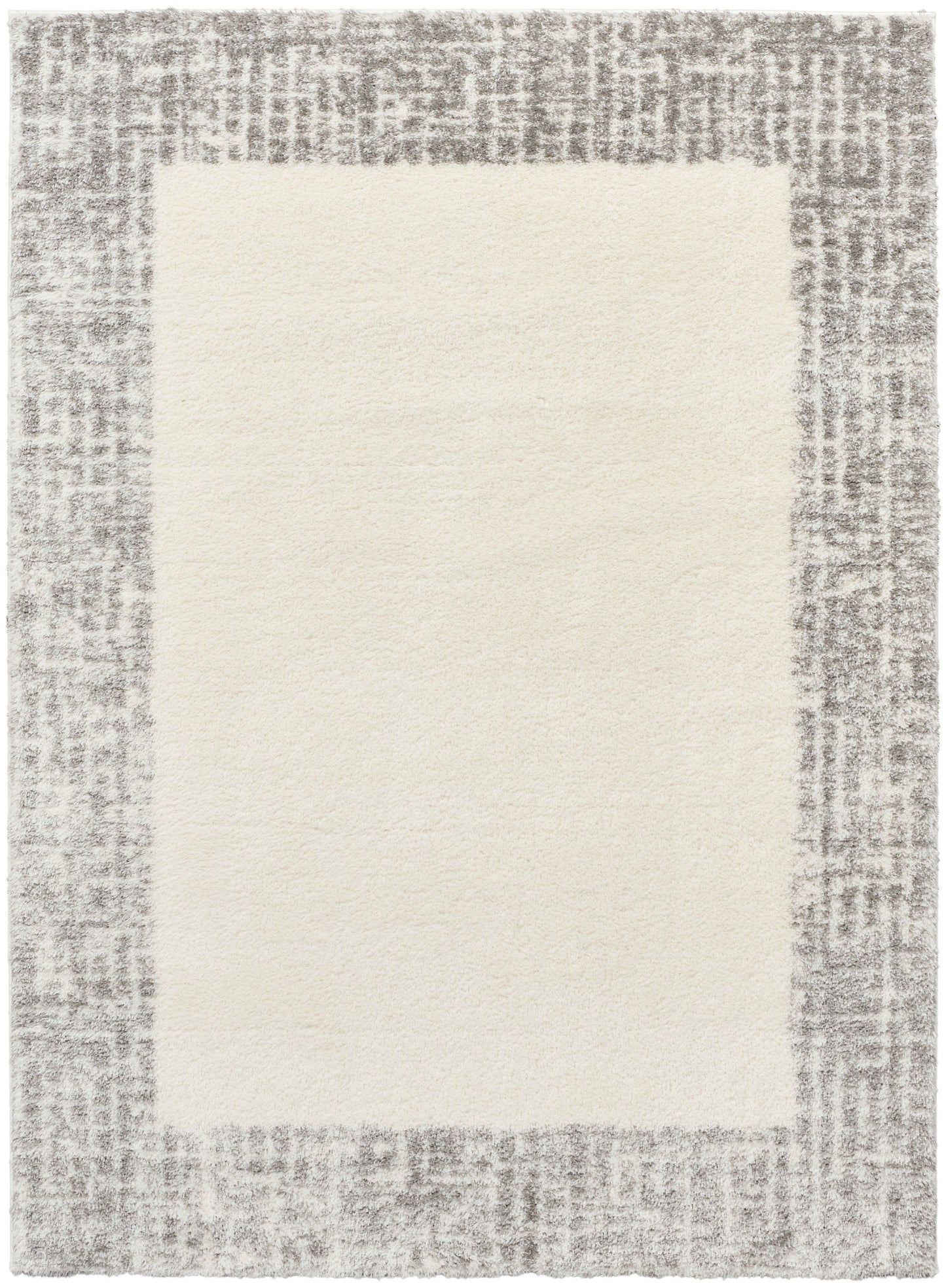 Nourison Home Pacific Shag PCS02 Ivory Grey Contemporary Power-loomed Rug