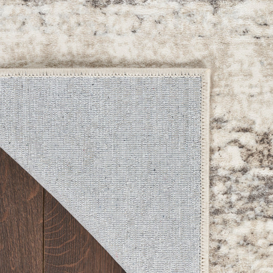 Nourison Home Glitz Cream Grey Contemporary