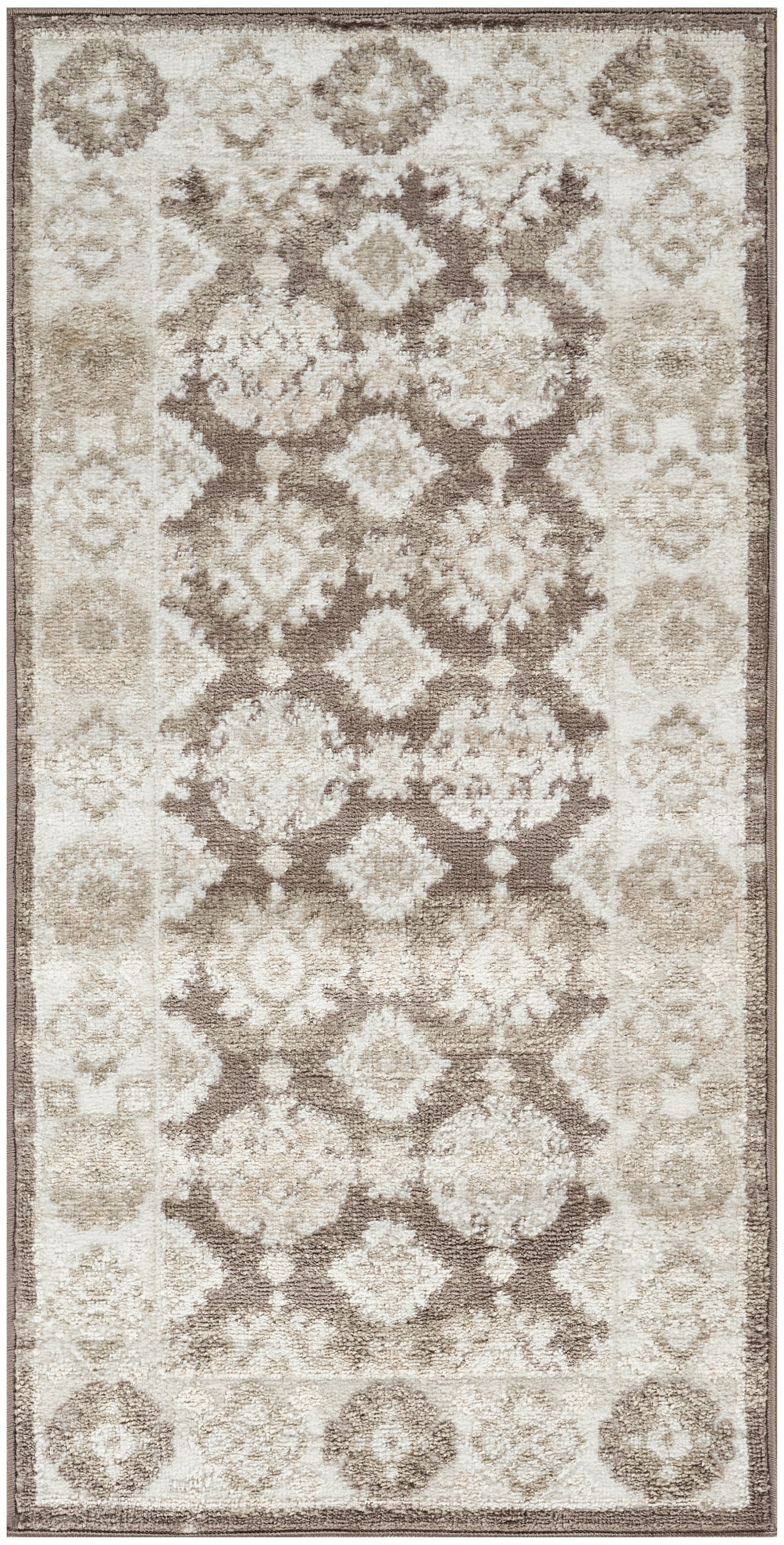 Nourison Home Dekor DEK02 Ivory Brown Traditional Machine Woven Rug