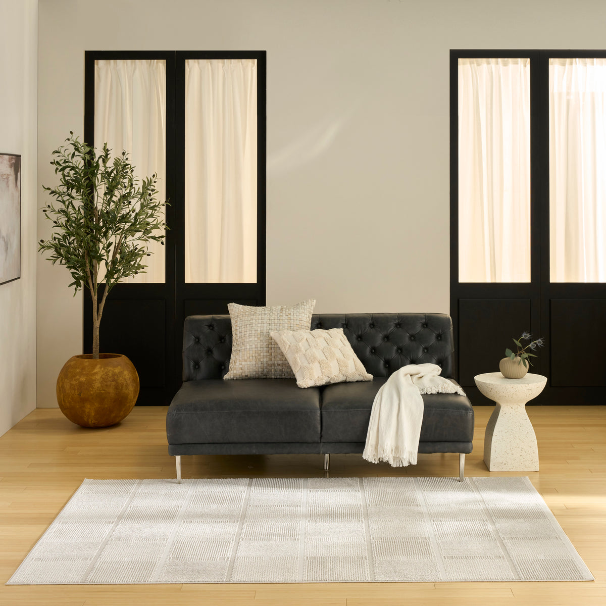 Nourison Home Nordic Ivory Beige Contemporary