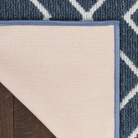 Nourison Home Modern Lines Denim Contemporary