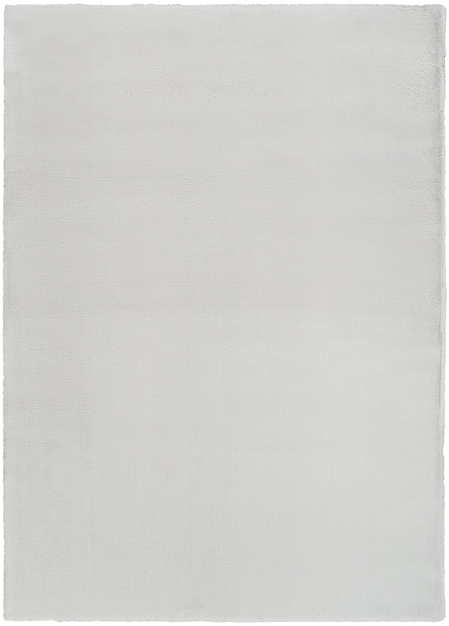 Nourison Home Soft Plush Rabbit Fur SFF01 Silver Contemporary Machine Woven Rug