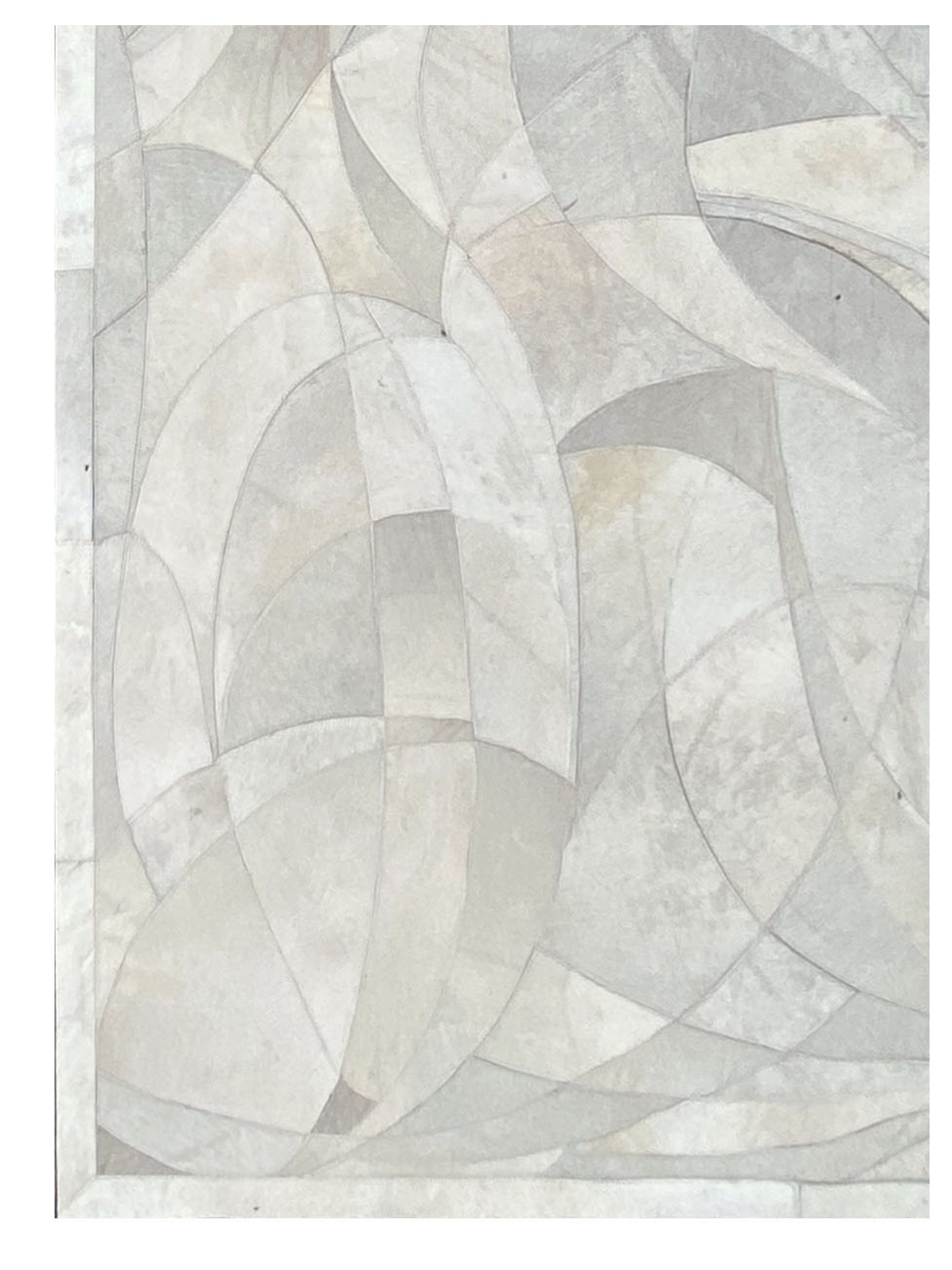 Artisan Olivia White Ivory Modern Crafted Rug