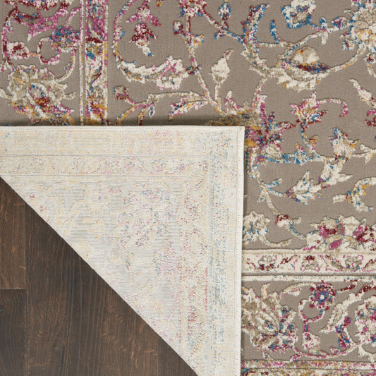Nourison Home Melody Grey Multicolor Traditional