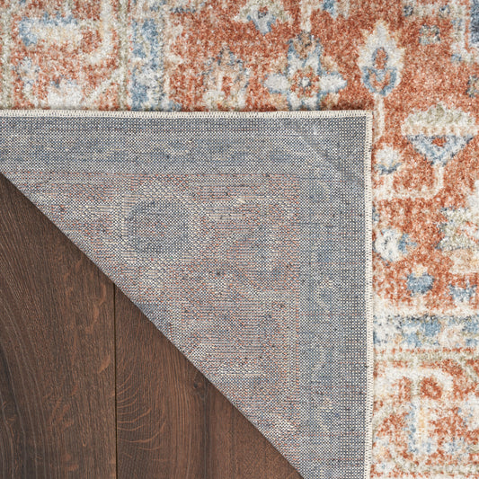 Nourison Home Astra Machine Washable Denim Multicolor Traditional