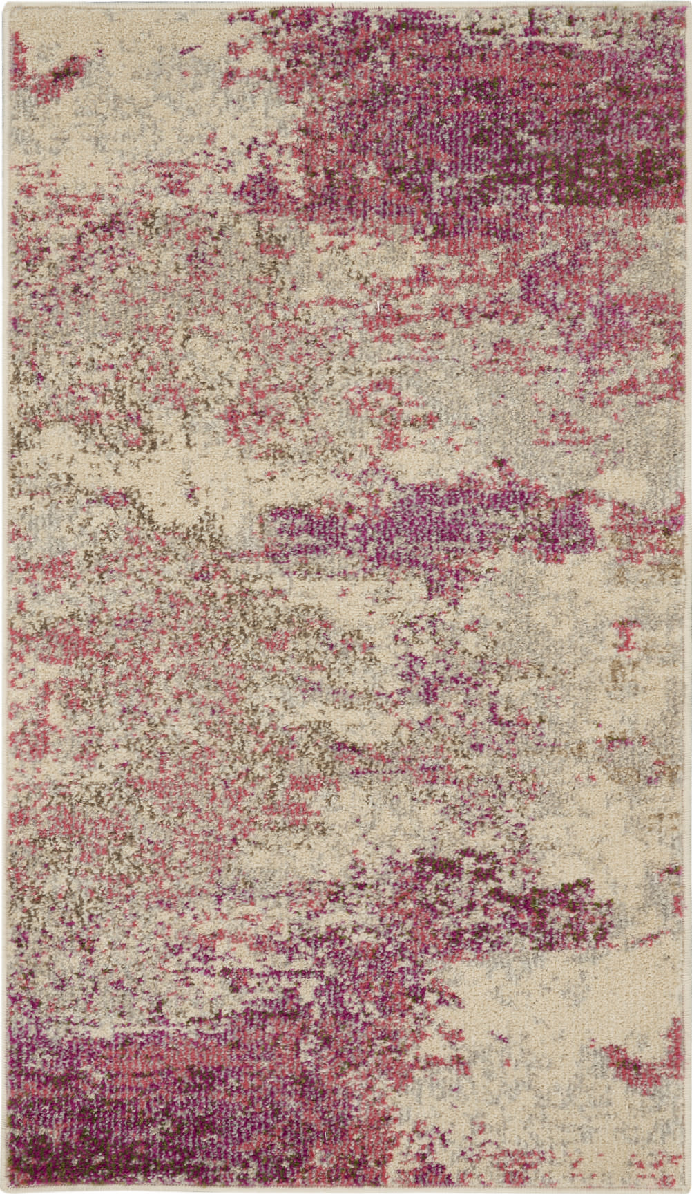 Nourison Home Celestial CES02 Ivory Pink Contemporary Power-loomed Rugs
