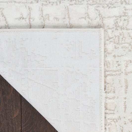 Nourison Home Home Texture Ivory Grey Contemporary