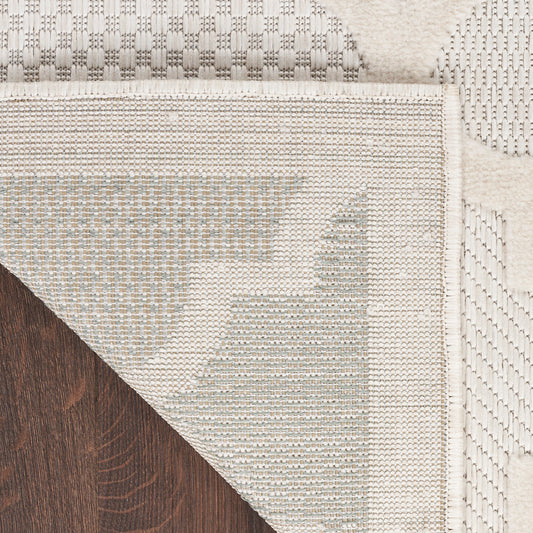 Nourison Home Easy Care Ivory White Contemporary