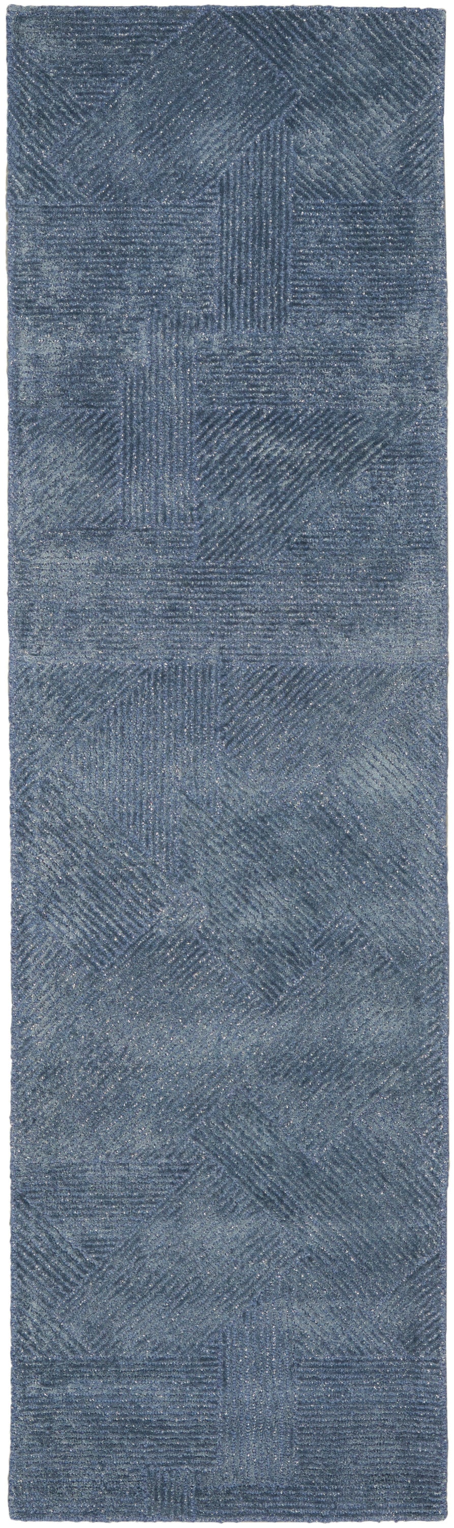 Michael Amini Ma30 Star SMR01 Blue Contemporary Hand Tufted Rug