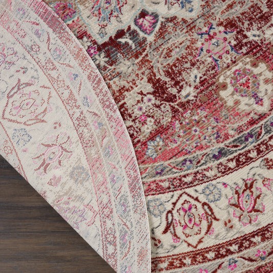 Nourison Home Vintage Kashan Red Traditional