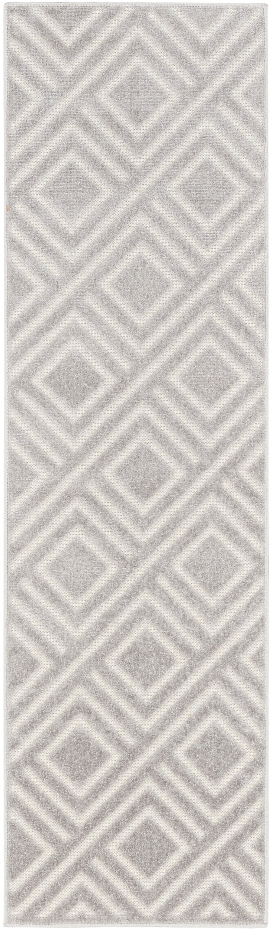 Nourison Home Care Free CAF03 Light Grey Contemporary Loom-woven Rug