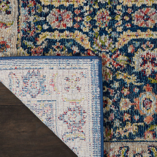 Nourison Home Ankara Global Navy Multicolor Traditional