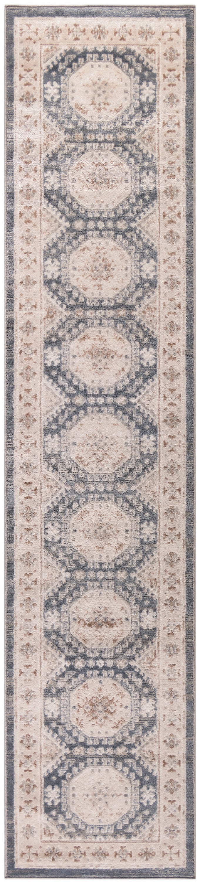 Nourison Home Serenity Home SRH01 Ivory Blue Traditional Loom-woven Rug