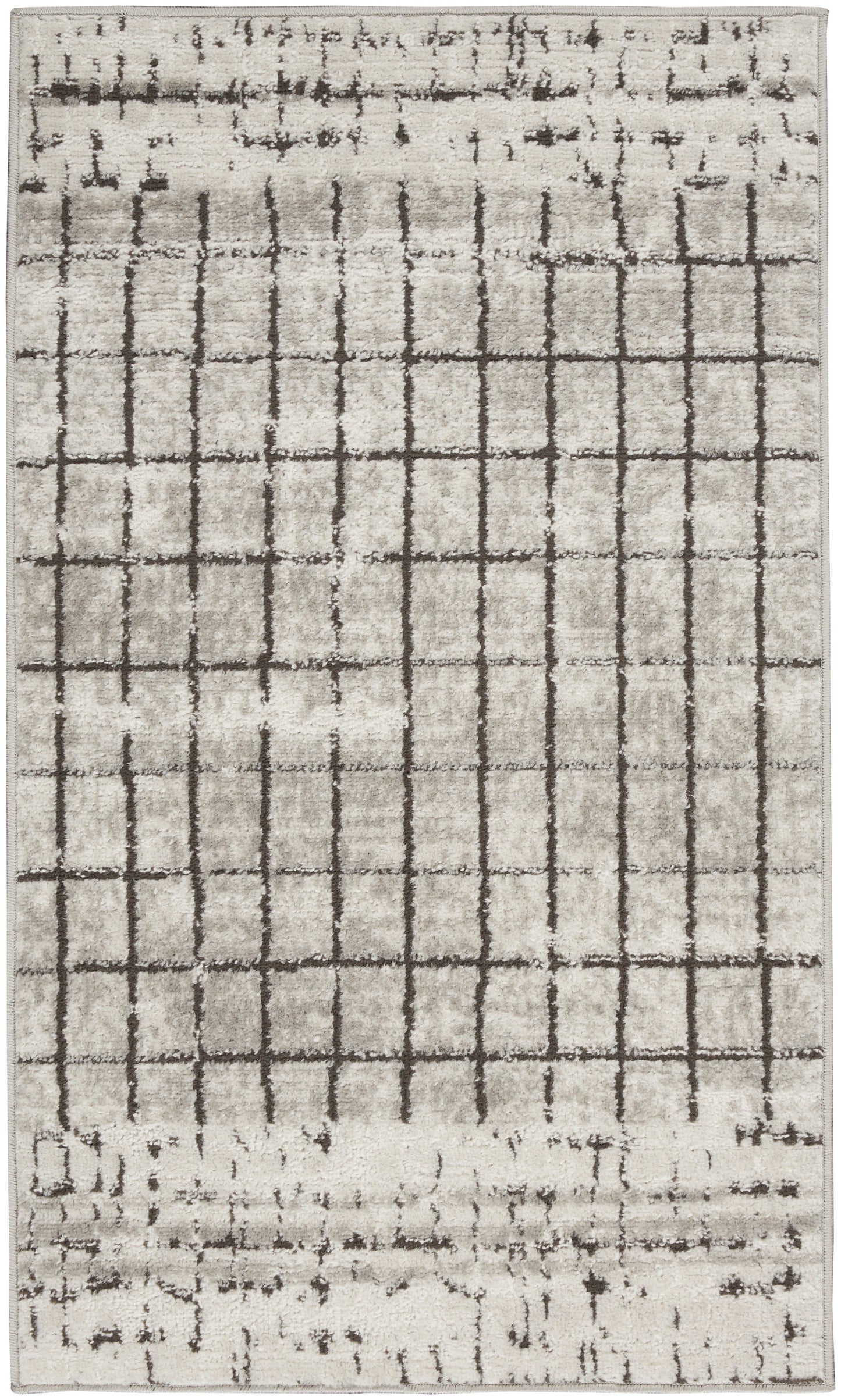 Nourison Home Quarry QUA13 Ivory Grey Contemporary Power-loomed Rugs