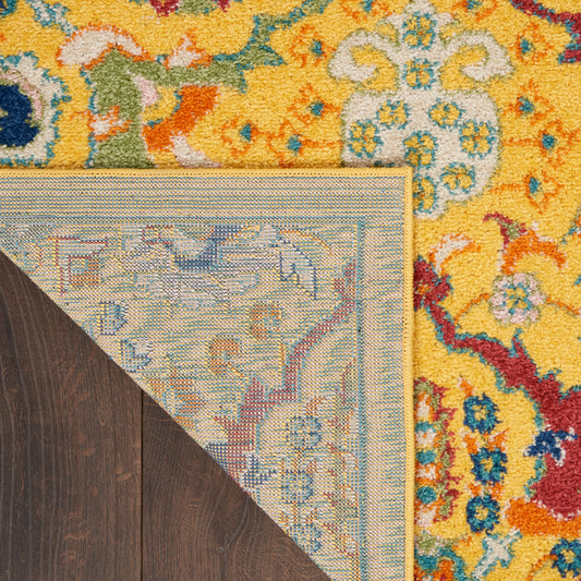 Nourison Home Allur Yellow Multicolor Transitional