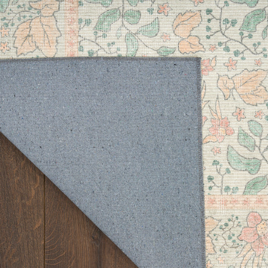 Nourison Home Botanical Washables Green Multicolor Contemporary