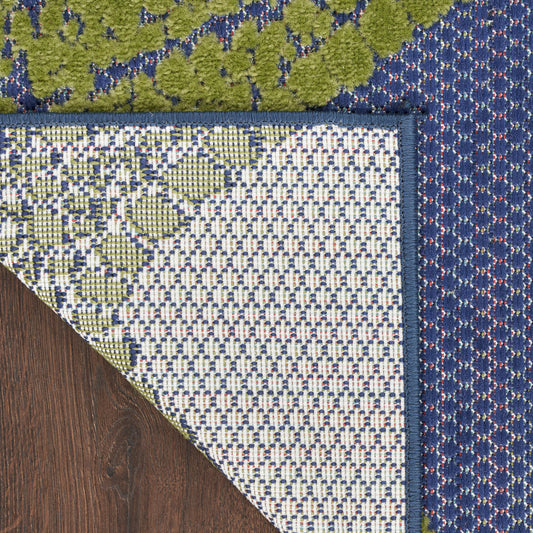 Nourison Home Aloha Blue Multicolor Contemporary