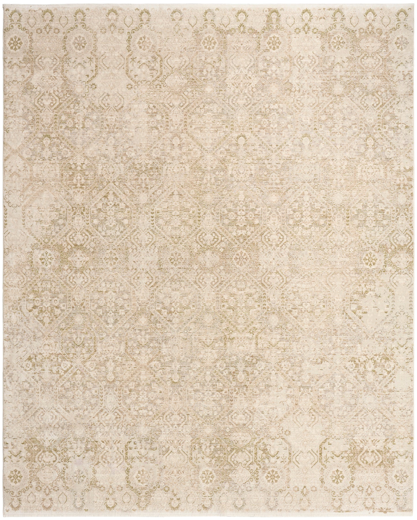 Nourison Home Sultana SLL05 Beige Green Traditional Machine Woven Rug