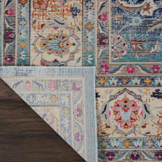 Nourison Home Vintage Kashan Blue Traditional