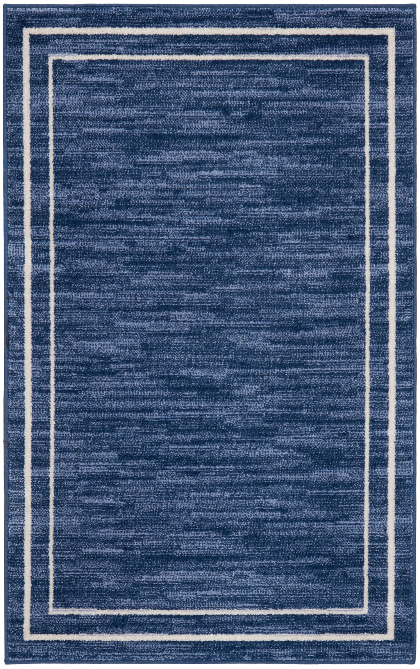 Nourison Home Nourison Essentials NRE02 Navy Ivory Contemporary Power-loomed Rug