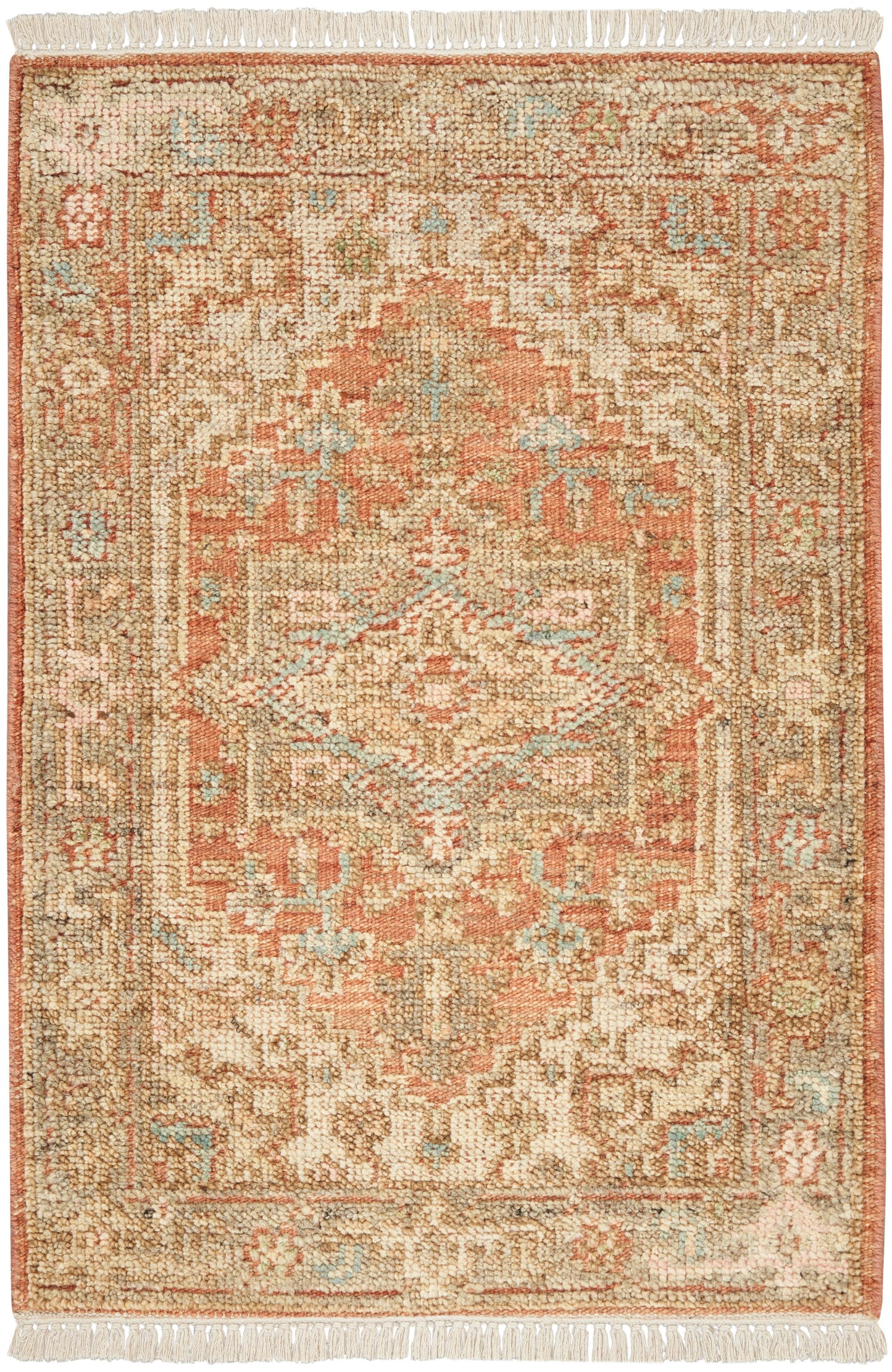 Nourison Home Heritage Vine HTV06 Rust Traditional Hand Knotted Rug