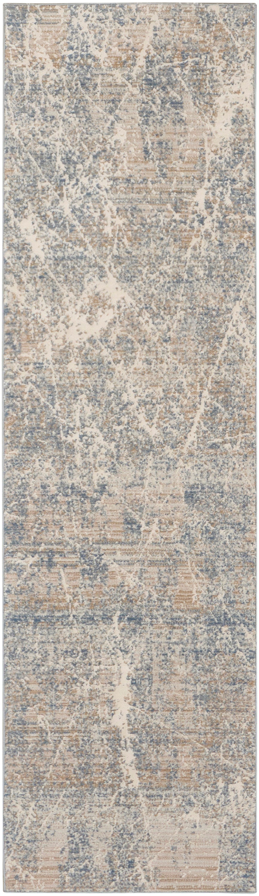Nourison Home Exhale EXL02 Beige Blue Contemporary Power-loomed Rug