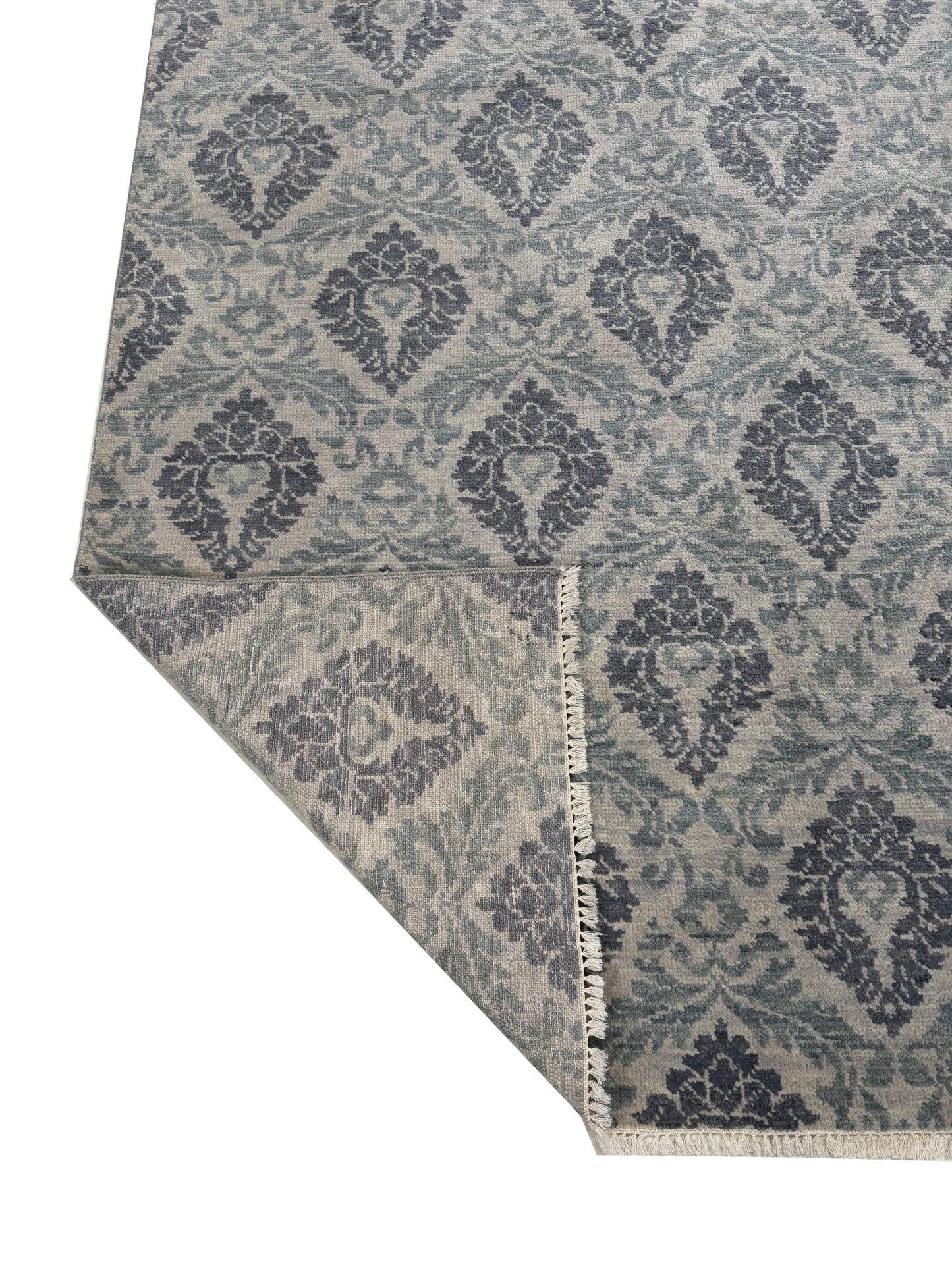 Artisan Samara Silver Grey Transitional Knotted Rug