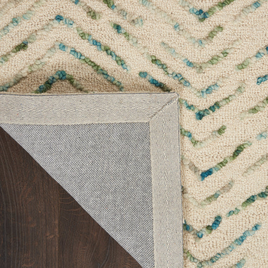 Nourison Home Colorado Ivory Green Contemporary