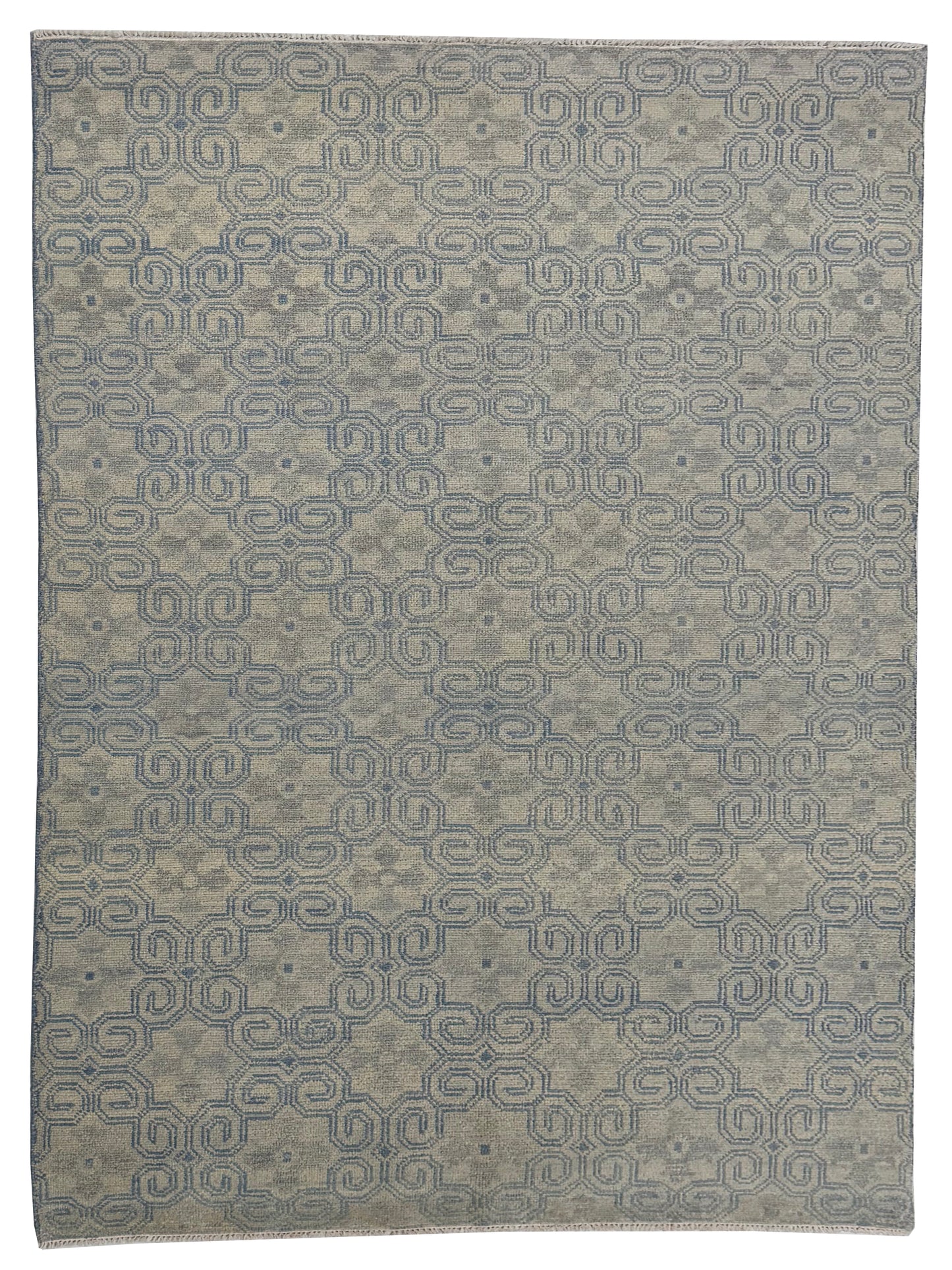 Artisan Samara Grey Beige Transitional Knotted Rug