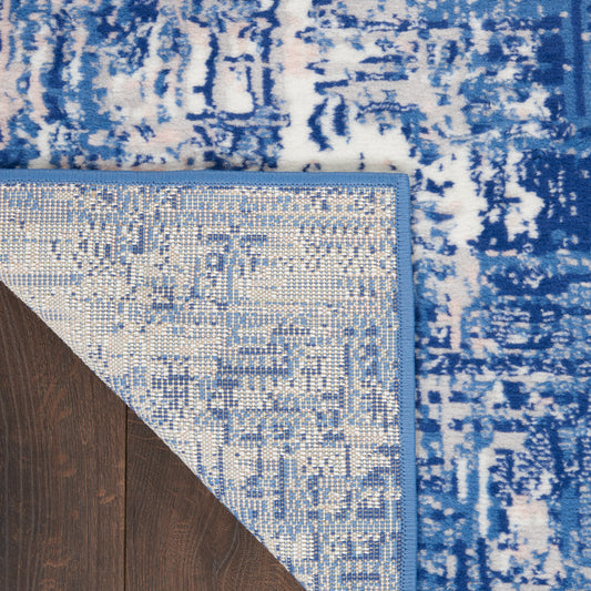 Nourison Home Whimsicle Blue Ivory Contemporary