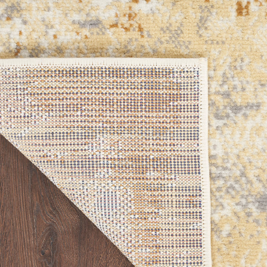 Nourison Home Grafix Beige Blue Contemporary