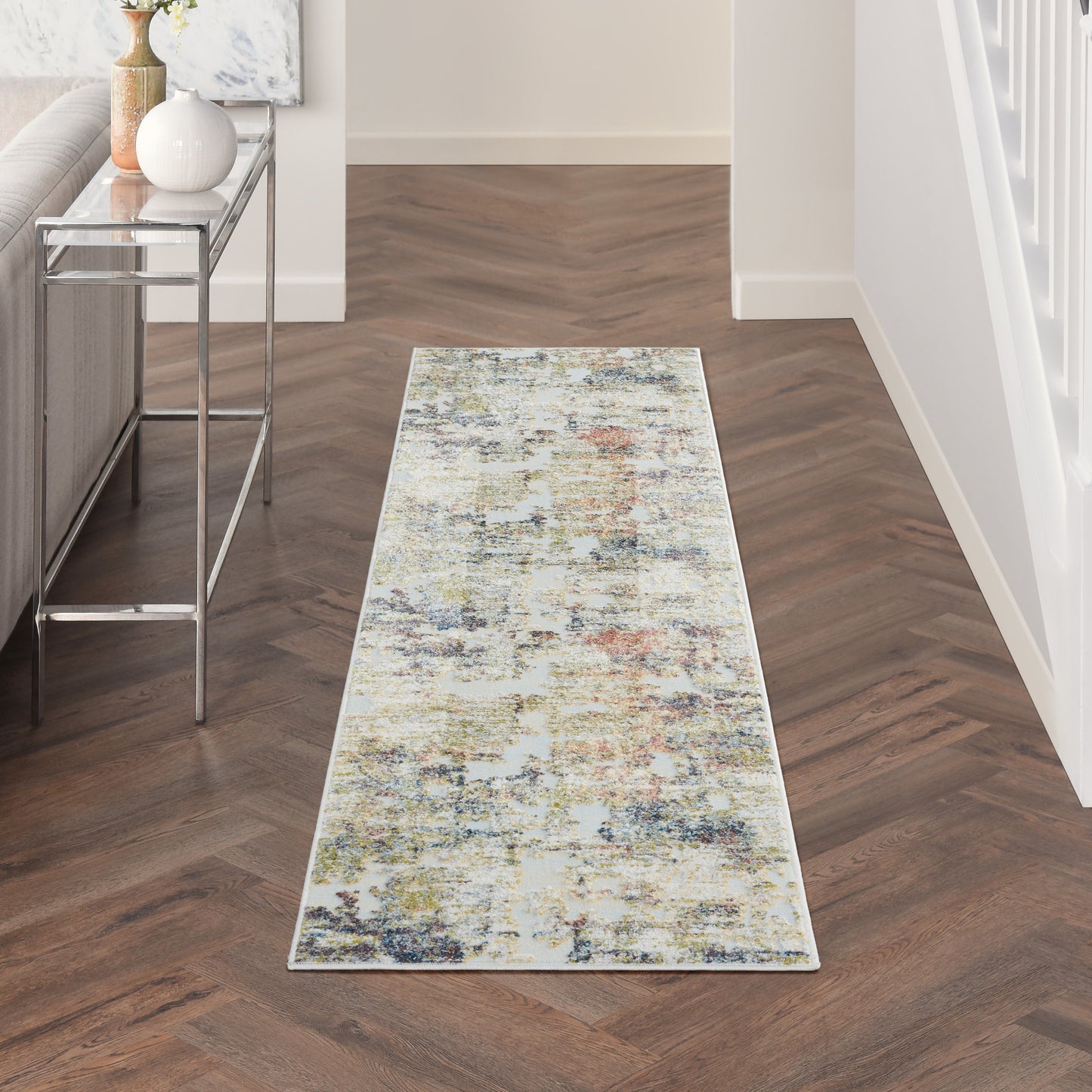 Nourison Home Trance Ivory Multicolor Contemporary
