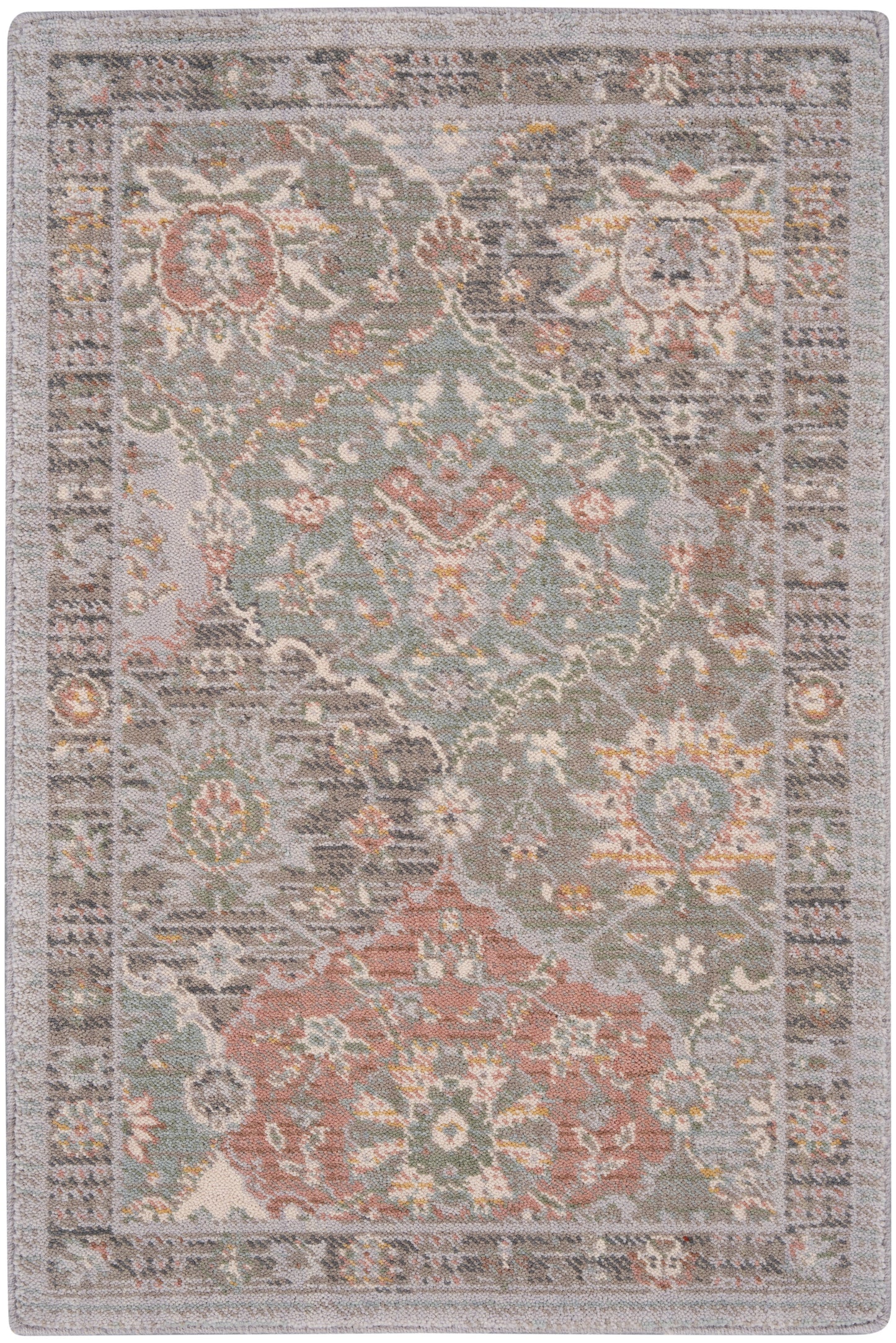 Nourison Home Parisa PSA05 Grey Multicolor Transitional Loom-woven Rug