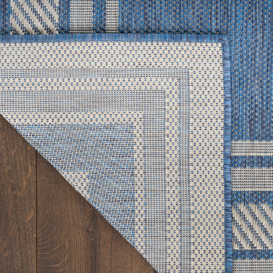 Nourison Home Horizon Indoor/Outdoor Denim Contemporary