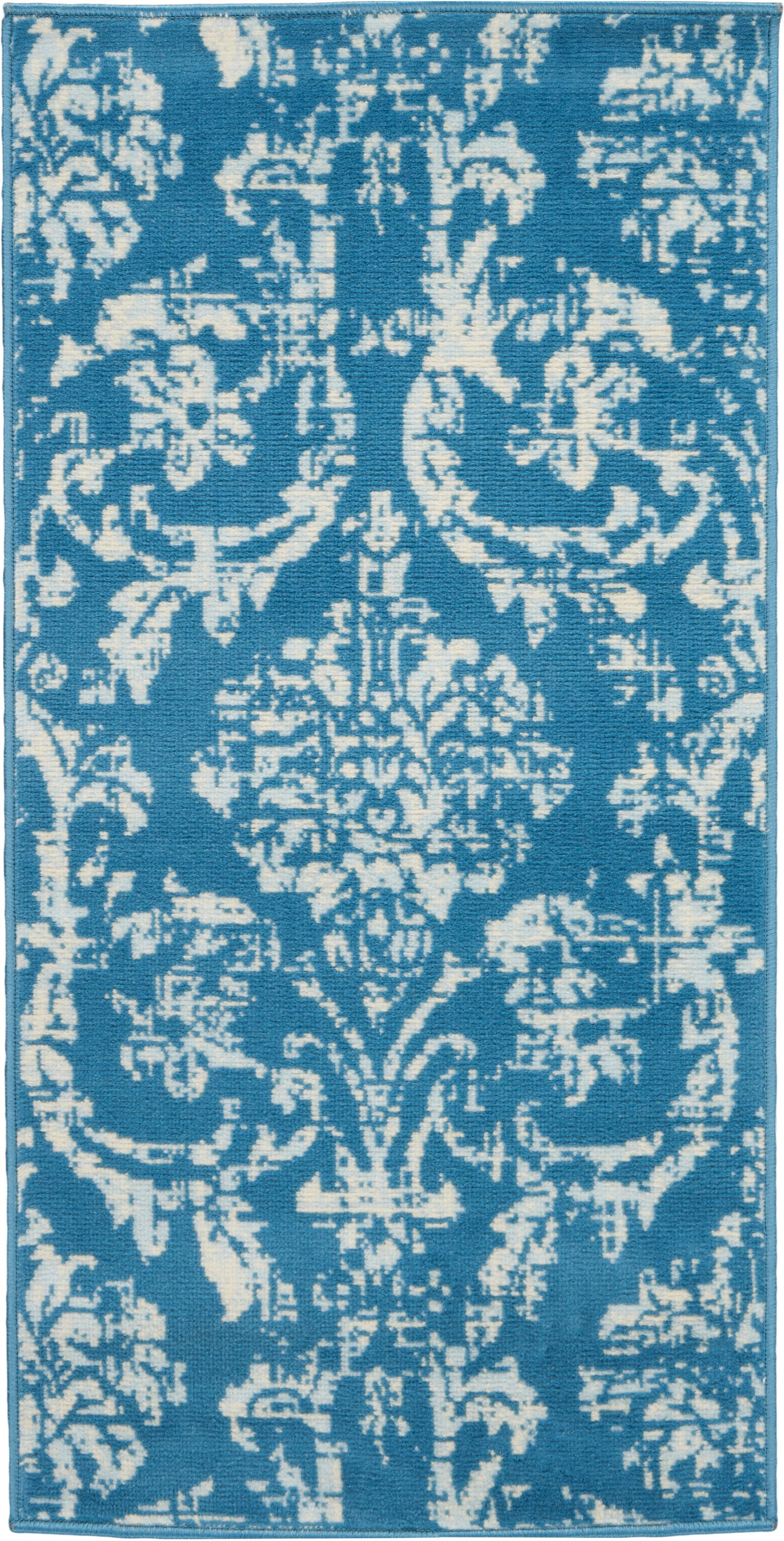 Nourison Home Jubilant JUB09 Blue Transitional Power-loomed Rug