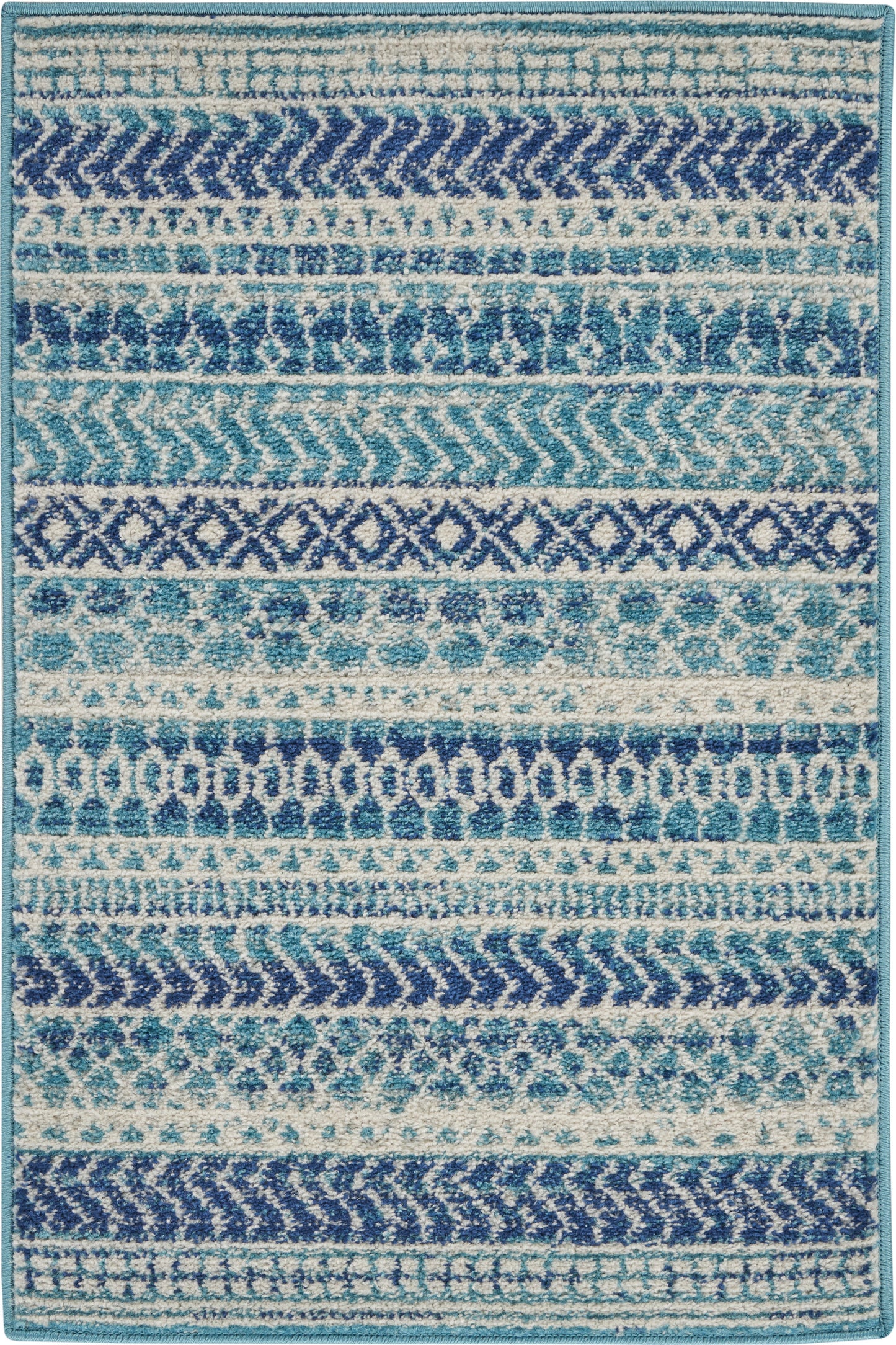 Nourison Home Passion PSN26 Navy Blue Contemporary Power-loomed Rugs