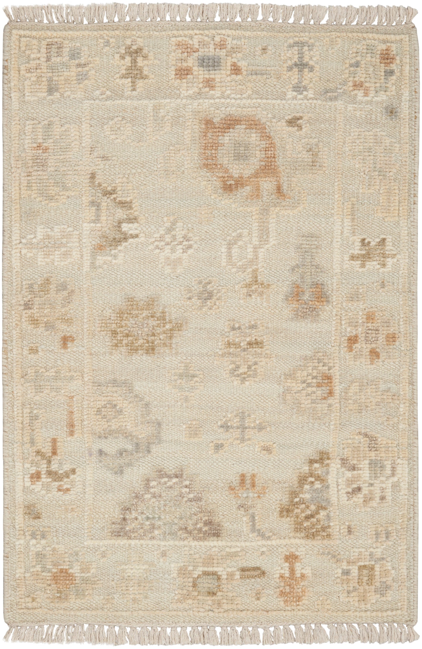 Nourison Home Whispers WHP02 Cream Traditional Hand Knotted Rug